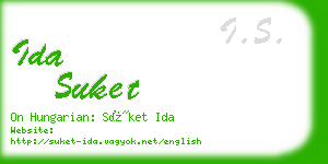 ida suket business card